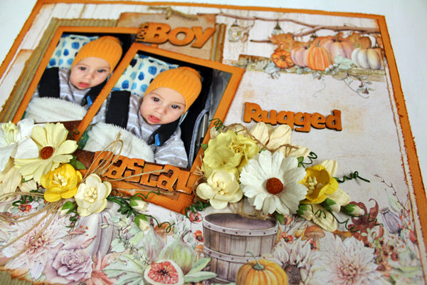 Rugged Rascal - single page - Paper Roses Scrapbooking