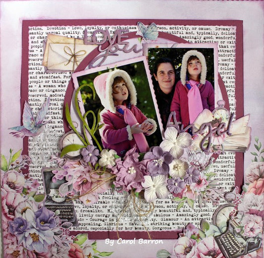 Love You Angel - single page - Paper Roses Scrapbooking