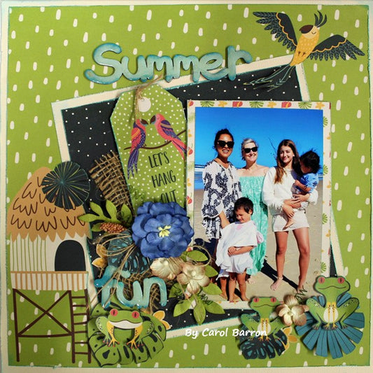 Summer Fun - single page - Paper Roses Scrapbooking