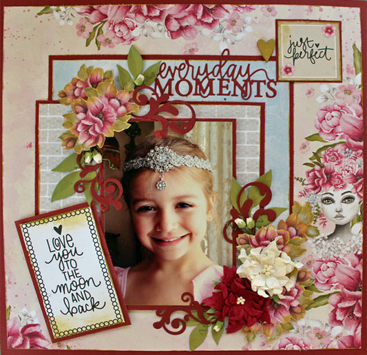 Just Perfect - single page - Paper Roses Scrapbooking