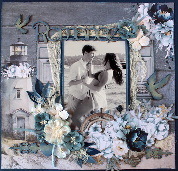 Romance - single Page - Paper Roses Scrapbooking