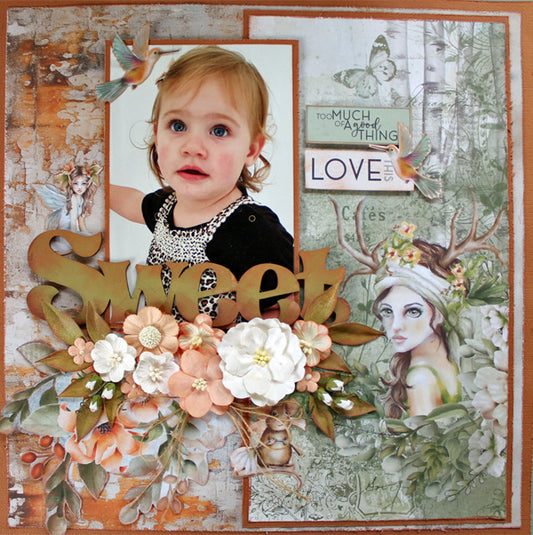 Sweet Fairy Tale Endings- Double page - Paper Roses Scrapbooking