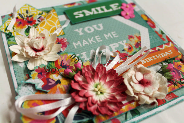 You Make Me Happy - set of two cards. - Paper Roses Scrapbooking