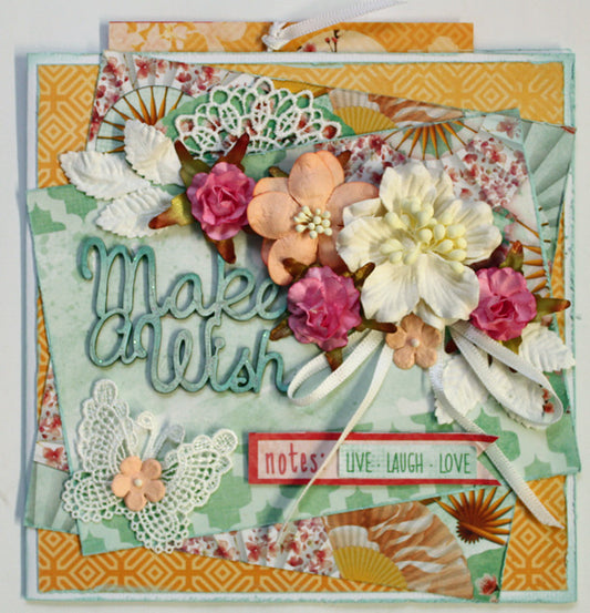 Hello Beautiful - set of two cards. - Paper Roses Scrapbooking