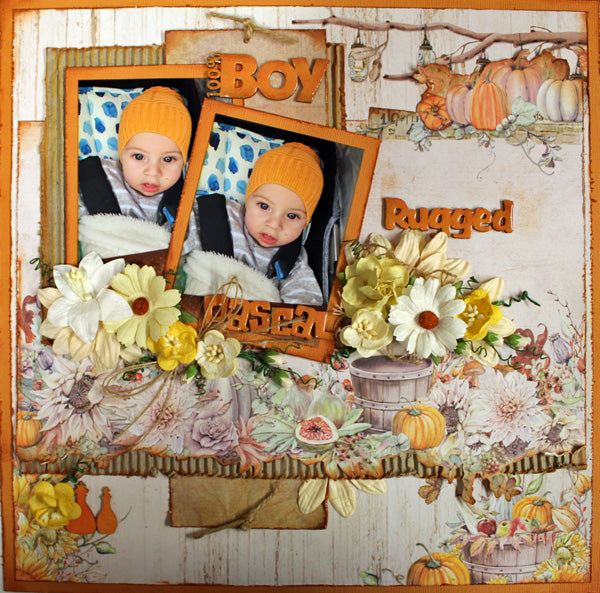 Rugged Rascal - single page - Paper Roses Scrapbooking