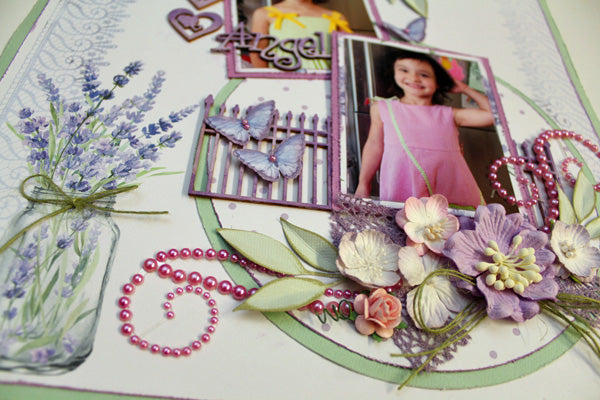 Lavender Angel - single page - Paper Roses Scrapbooking