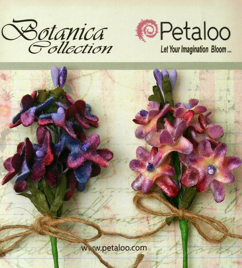Petaloo Velvet Lilacs Lavender/Purple - Paper Roses Scrapbooking